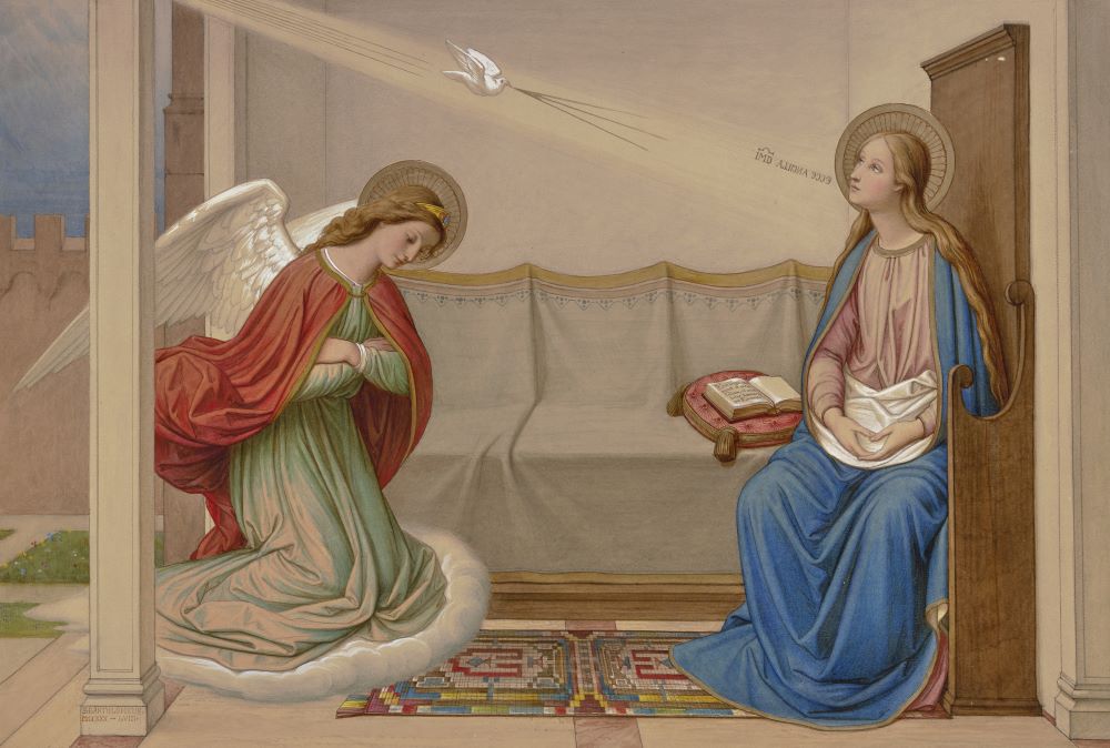 "The Annunciation" (1858) by Eduard von Steinle (Artvee)