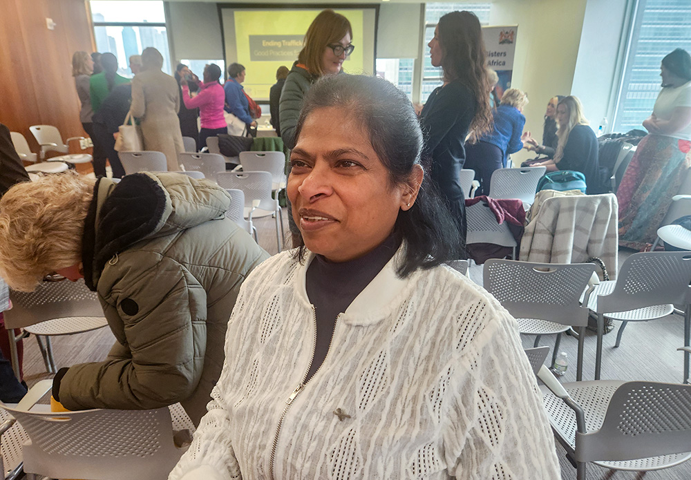 One of the speakers during a March 18 event at the Church Center for the United Nations was Good Shepherd Sr. Taskila Nicholas, director of advocacy and main representative for Good Shepherd International Justice and Peace at the U.N.'s Geneva office. (GSR photo/Chris Herlinger)
