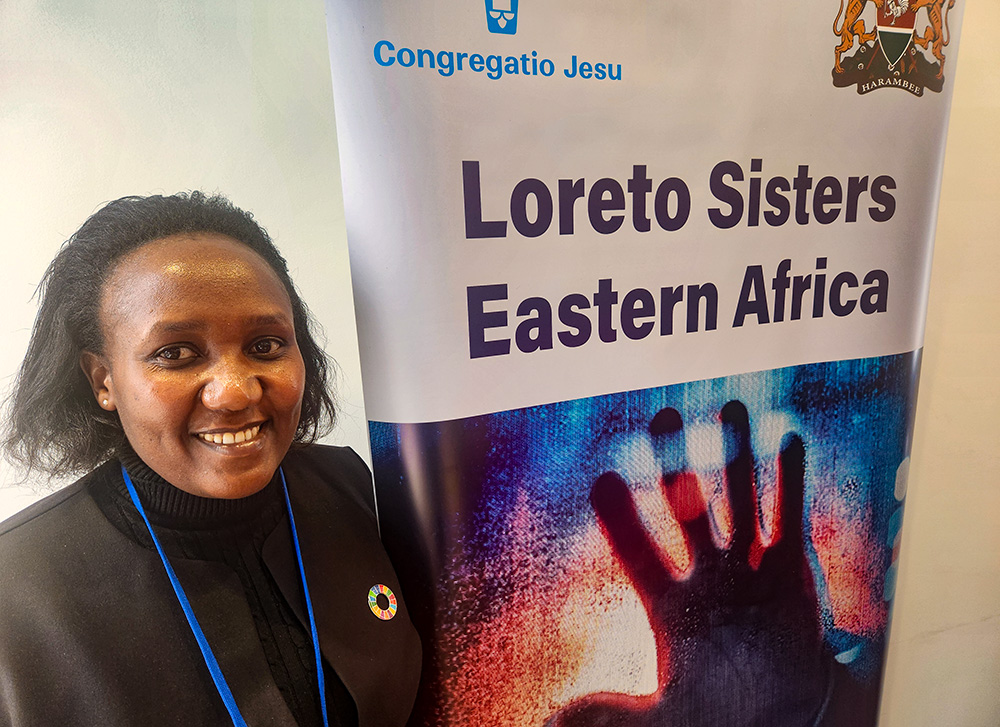 Sr. Jackline Mwongela, a member of the Congregation of Jesus, or Loreto Sisters, spoke during a March 18 event during the United Nations' Commission on the Status of Women that highlighted the theme of developing good practices for ending trafficking of women and girls. She argued that four "P's" are needed in the fight against trafficking: prevention, protection, prosecution and partnership. (GSR photo/Chris Herlinger)