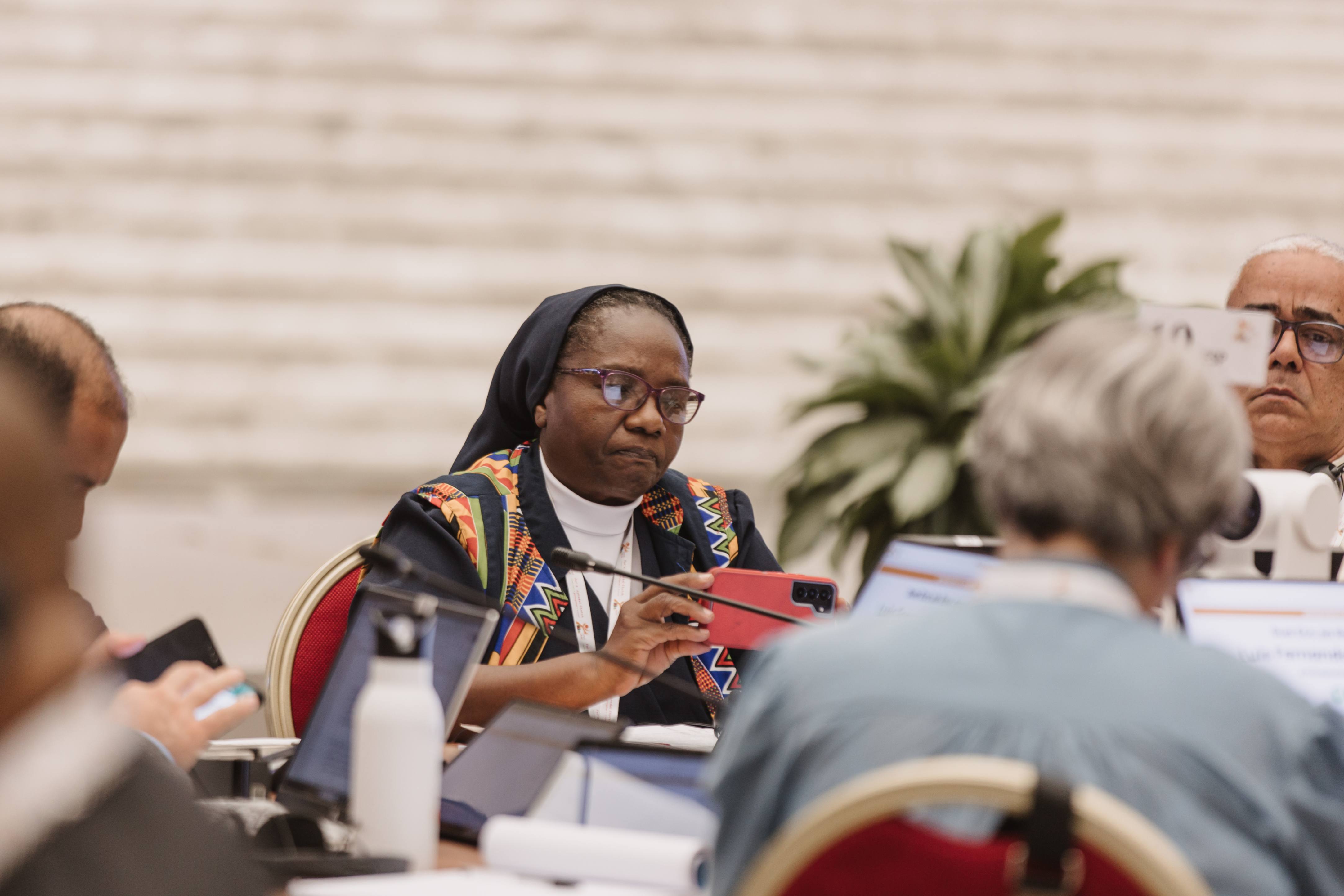 Hna. María Suyapa Cacho, vicentina, participó en el Sínodo de la Sinodalidad convocado por el papa Francisco (Foto: cortesía María Langarica)  