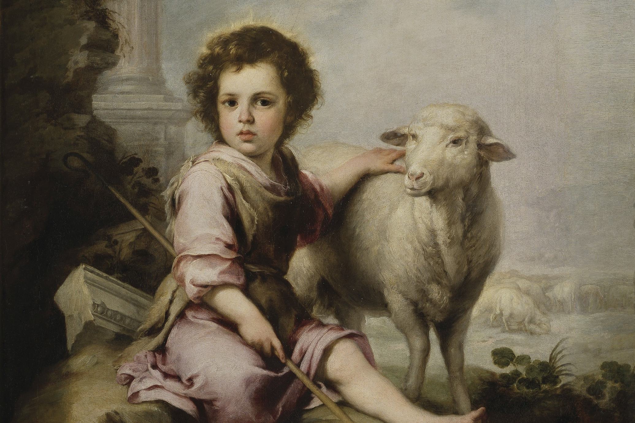 El Buen Pastor, óleo de Bartolomé Esteban Murillo, hacia 1660. (Foto: Wikimedia Commons/obra de dominio público)