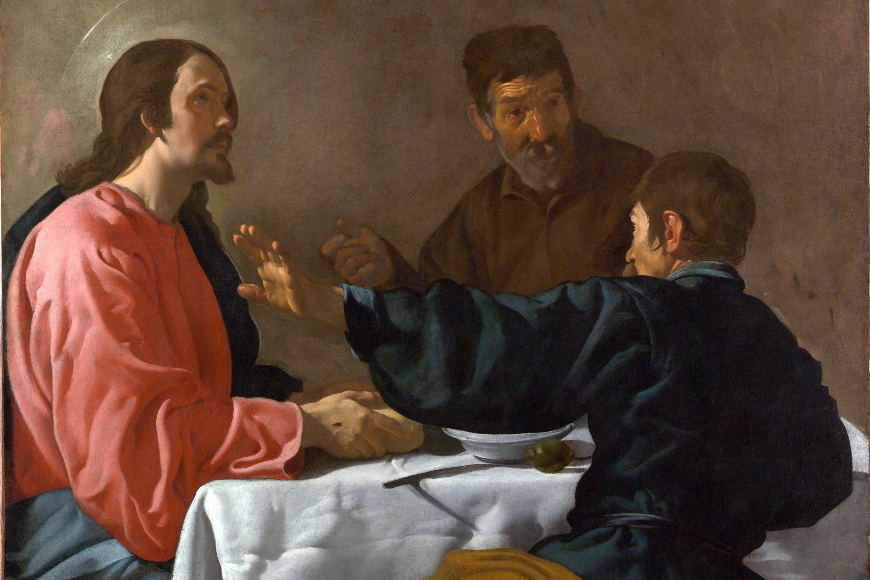 La cena de Emaús, óleo de Diego Velázquez, 1618. (Foto: Wikimedia Commons/obra de dominio público)