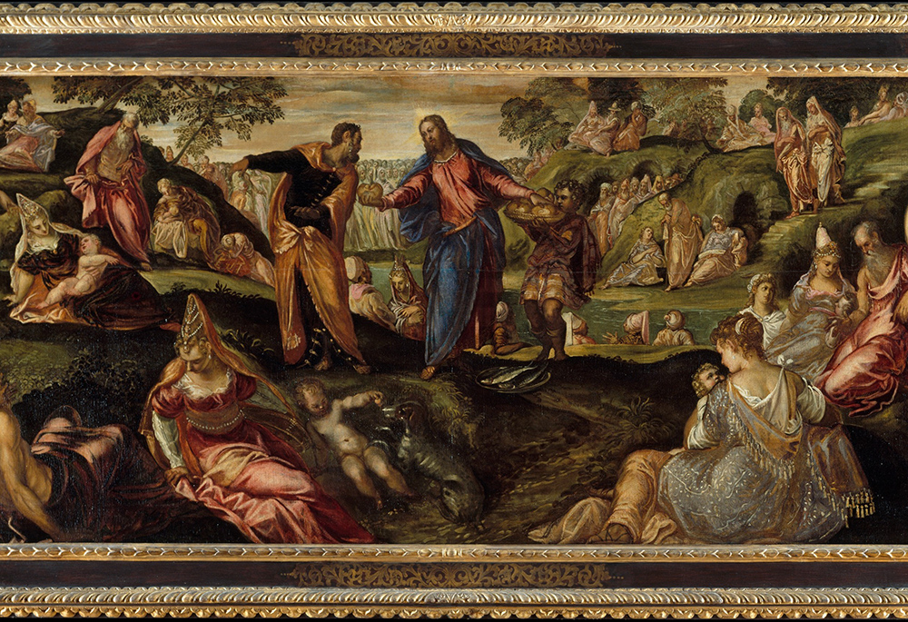 Selection of "The Miracle of the Loaves and Fishes," ca. 1545–50 Italian painting by Jacopo Tintoretto (Jacopo Robusti) (Metropolitan Museum of Art)