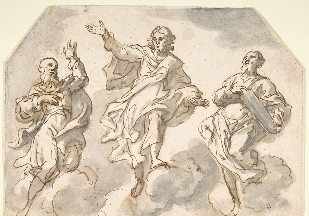 "The Transfiguration," an Italian 1565-1608 drawing by Francesco Curia (Metropolitan Museum of Art)