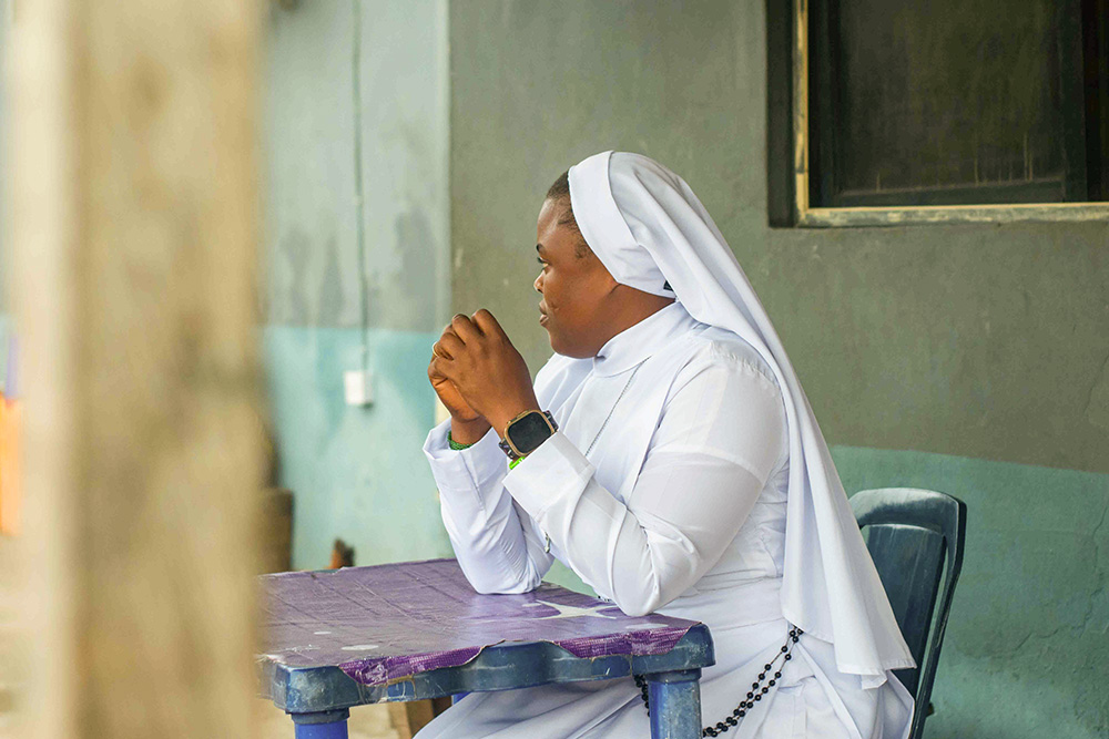 Sr. Theresa Sunday Mihomi, of the Missionary Daughters of the Holy Name of Jesus and Mary, says she doesn't want another girl to experience what she experienced as a child. (Patrick Egwu)
