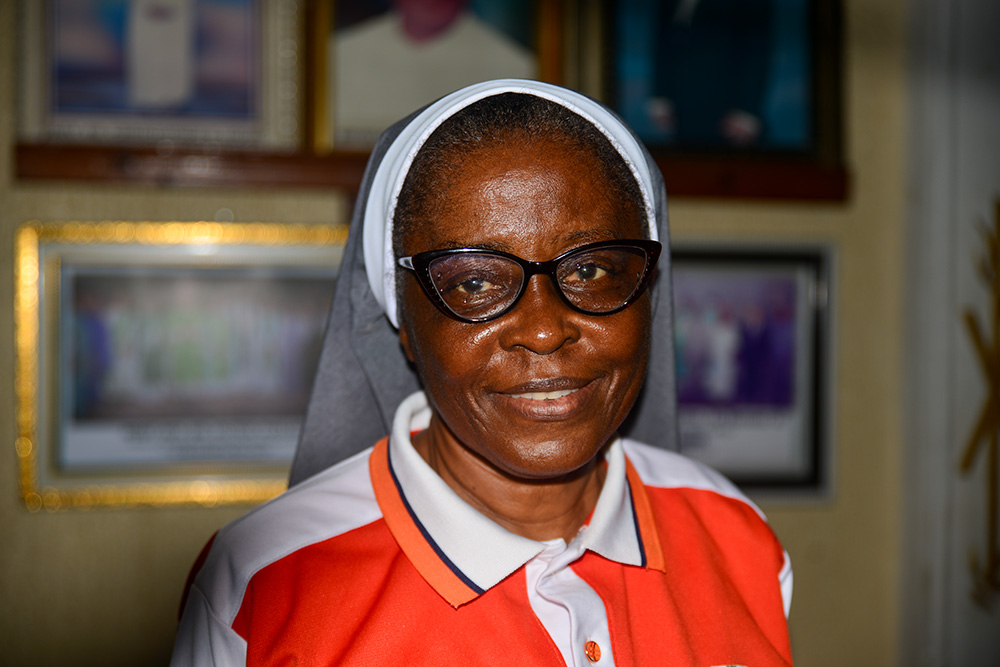 Sr. Stella Usen of the Handmaids of the Holy Child Jesus coordinates the Africa Faith and Justice Network's awareness programs in local communities. (Patrick Egwu)