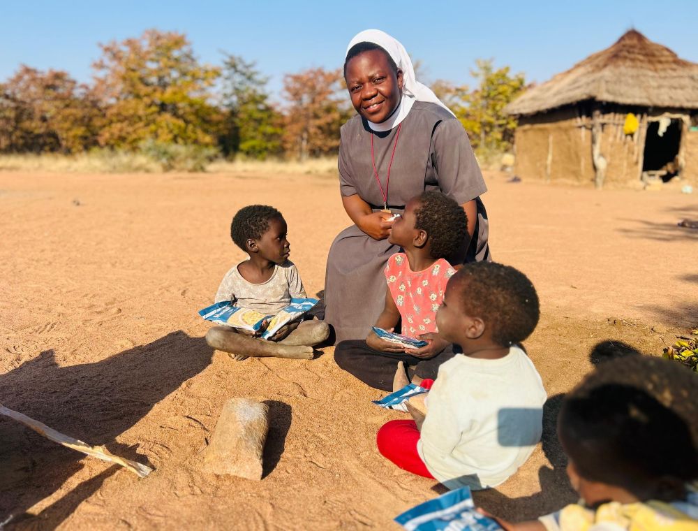 Under the administration of Sr. Felistar Dube, the Sikhethimpilo Centre in Maphisa, Kezi, a rural district about 65 miles north of Bulawayo, Zimbabwe, supports orphans and provides humanitarian assistance in an area many aid agencies find difficult to access because of poor, dangerous roads. (Marko Phiri)