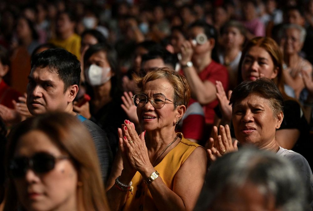 Filipino Catholics attend a Mass at Quiapo Church in Manila May 9, 2025, a day after the election of Pope Leo XIV at the Vatican. (OSV News/Reuters/Noel Celis)