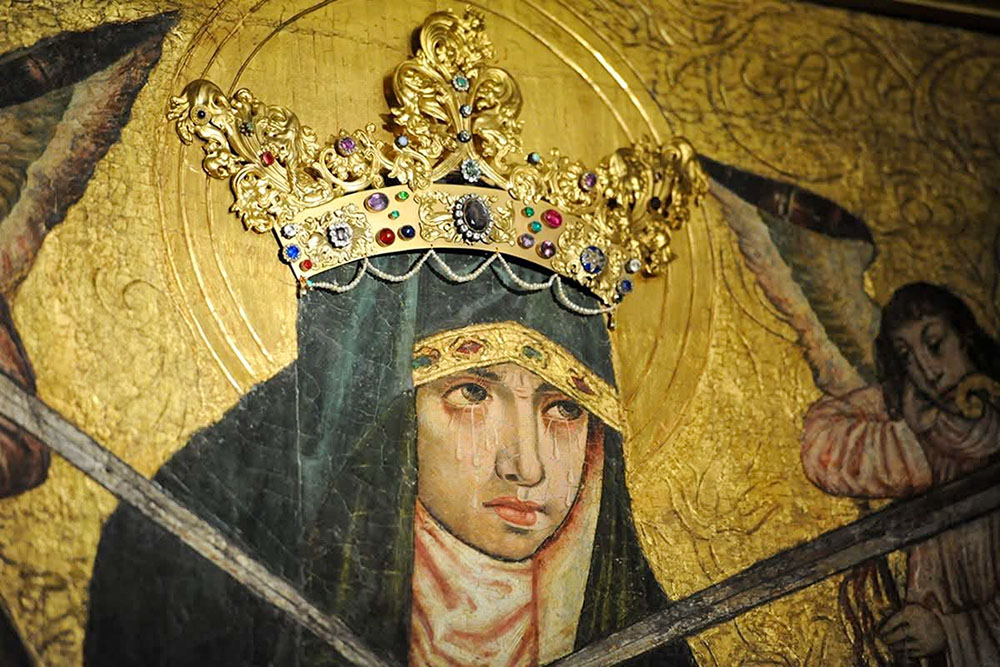 A painting of Our Lady of Sorrows is seen at the Benedictine Abbey in Staniatki, Poland, in an undated photo. The 13th-century monastery, home to one of the country's most important collections of religious and cultural treasures, is seeking support to complete a major heritage preservation project by Dec. 31, 2026. (OSV News/Courtesy of Benedictine Abbey in Staniatki)