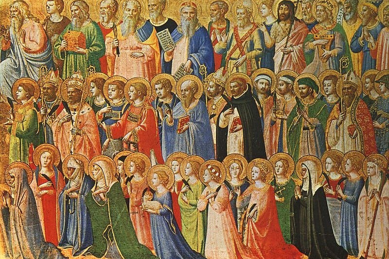 Los precursores de Cristo con santos y mártires, pintura al temple de Fra Angelico, década de 1420. (Foto: Wikimedia Commons/obra de dominio público)