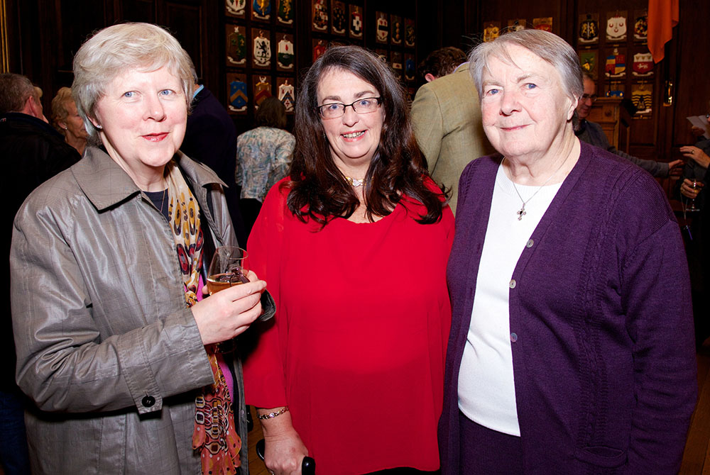 From left to right: Monica Cullinan, Gráinne Blair and Sr. Margaret MacCurtain at the launch of the book "Easter Widows" in 2014. (Lensman Photography/Sinéad McCoole) From left to right: Monica Cullinan, Gráinne Blair and Sr. Margaret MacCurtain at the launch of the book "Easter Widows" in 2014. (Lensman Photography/Sinéad McCoole)