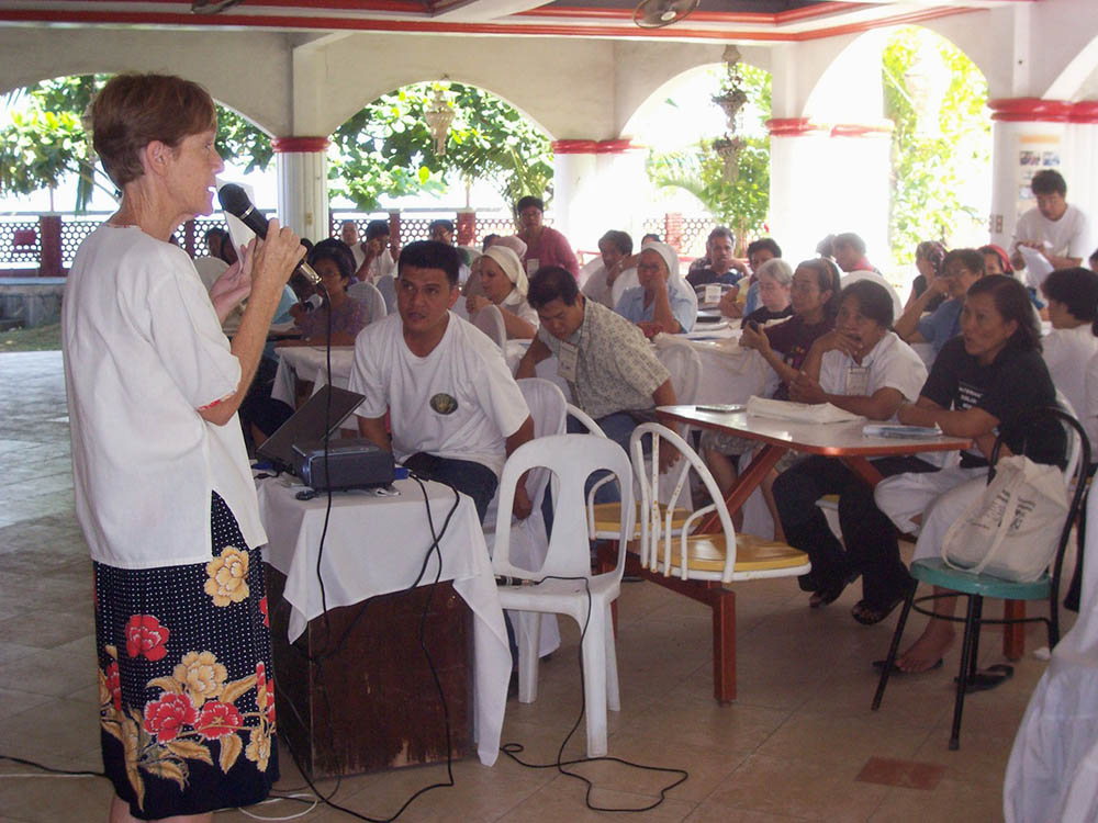 Sr. Patricia Fox at the National Assembly of Rural Missionaries of the Philippines, in Iligan, Mindanao, in 2007 (Courtesy of Patricia Fox)