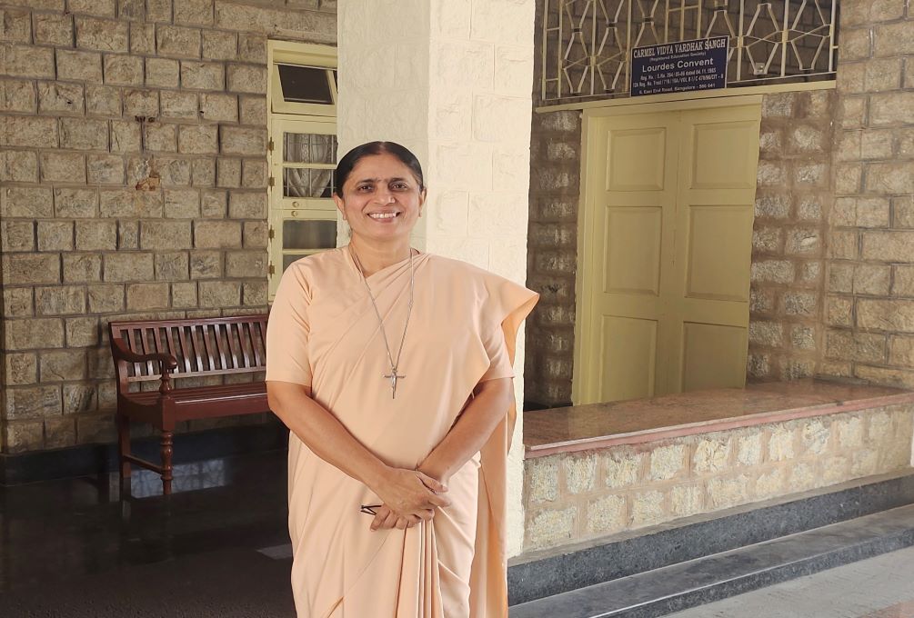 Sr. Maria Nirmalini, superior general of the Apostolic Carmel congregation, assumed the role of president of the Conference of Religious in India in January. (Thomas Scaria)