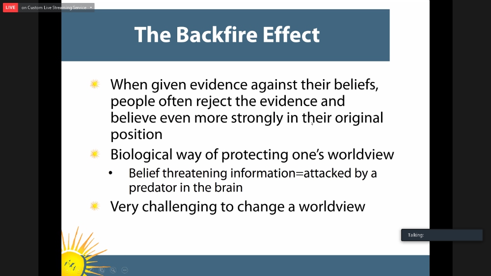 Network offered context on the factors that shape one's worldview. (GSR screenshot) Network offered context on the factors that shape one's worldview. (GSR screenshot)