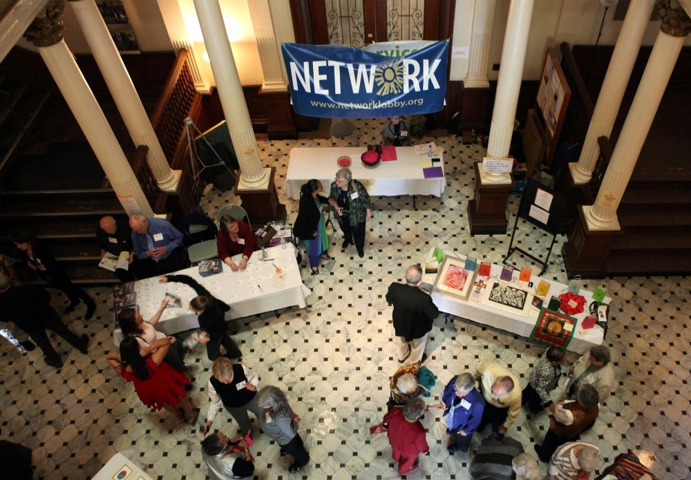 Women religious and others attend a 40th anniversary event for Network on April 14, 2012, at Trinity University in Washington (CNS/Nancy Phelan Wiechec)