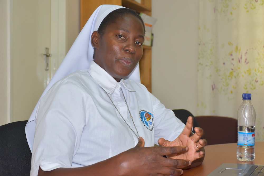 Sr. Cecilia Nakambo of the Little Sisters of St. Francis is the project coordinator for Catholic Care for Children Zambia. (Derrick Silimina)