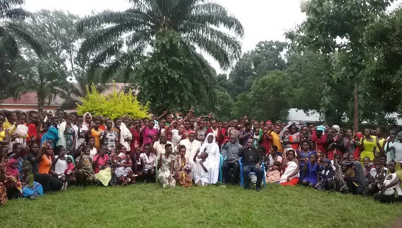 The Diocese of Tombura-Yambio's capacity-building workshop for young women was run by Sacred Heart Sr. Jane Rose Onzia. Bishop Eduardo Hiiboro Kusala opened the workshop. (Photo courtesy of Diocese of Tombura-Yambio)