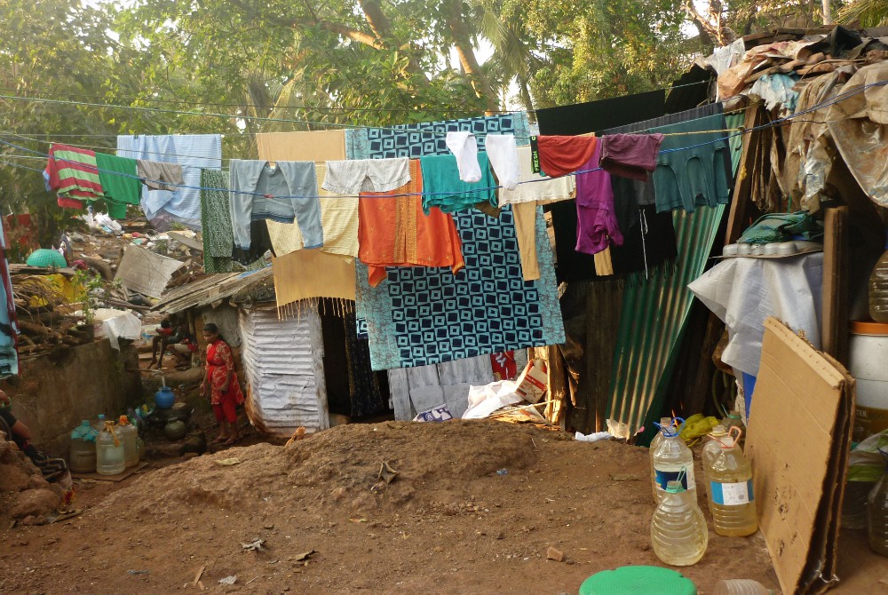 A cluster of tenements where migrant workers live in Saligao village in Goa (Lissy Maruthanakuzhy)