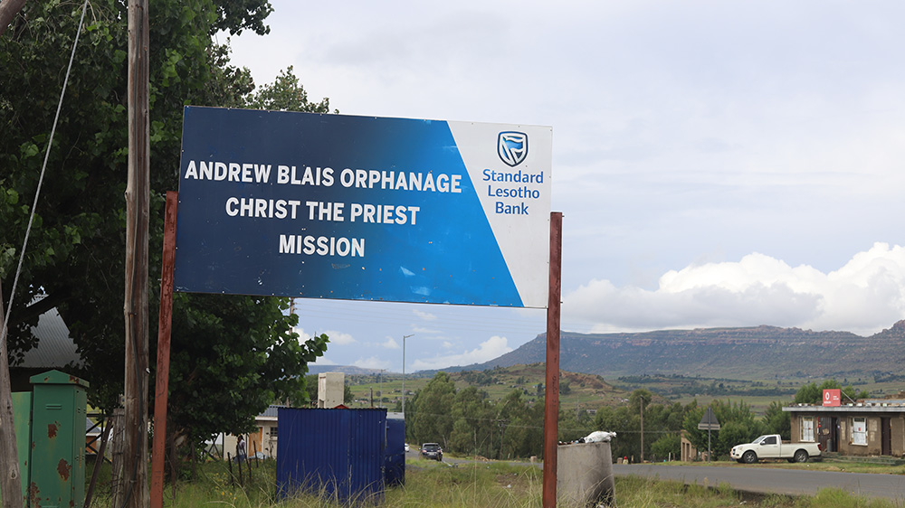 Andrew Blais Orphanage Home is in Motsekoua, a small town some 27 miles south of Maseru, Lesotho's capital city. Sr. Eusebia Maselitso Lerotholi founded the orphanage in 2013 to help homeless and orphaned children. (GSR photo/Doreen Ajiambo) Andrew Blais Orphanage Home is in Motsekoua, a small town some 27 miles south of Maseru, Lesotho's capital city. Sr. Eusebia Maselitso Lerotholi founded the orphanage in 2013 to help homeless and orphaned children. (GSR photo/Doreen Ajiambo)
