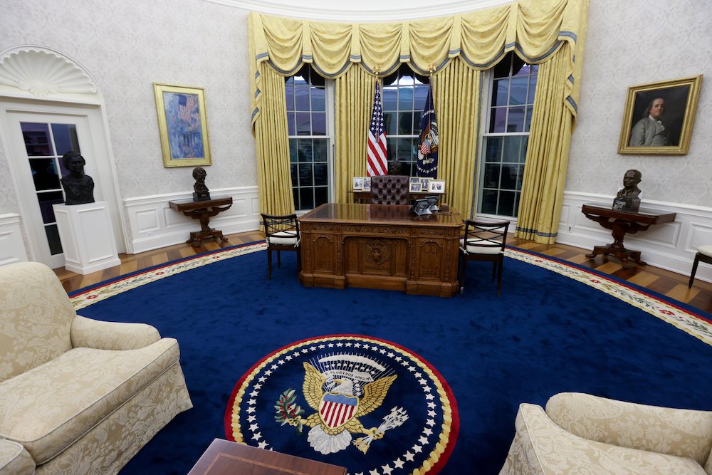 The Oval Office at the White House in Washington Jan. 21, 2021 (CNS/Reuters/Jonathan Ernst)