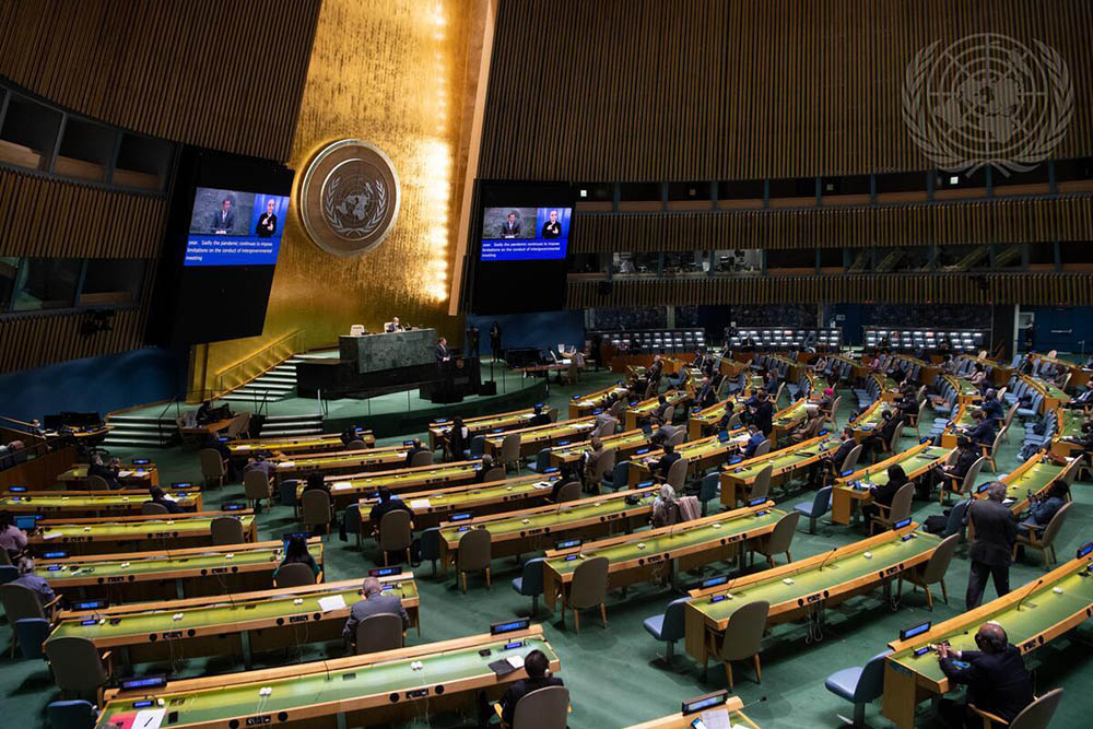 The U.N.'s General Assembly during the March 15 opening session of the U.N.'s 65th Commission on the Status of Women (UN photo) The U.N.'s General Assembly during the March 15 opening session of the U.N.'s 65th Commission on the Status of Women (UN photo)