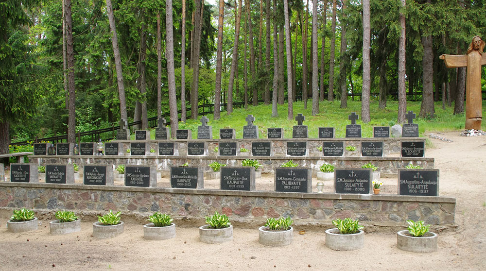 Sisters of St. Casimir of Lithuania are buried at the cemetery on the grounds of the main Pazaislis compound in Kaunas, Lithuania. (Courtesy of the Sisters of St. Casimir) Sisters of St. Casimir of Lithuania are buried at the cemetery on the grounds of the main Pazaislis compound in Kaunas, Lithuania. (Courtesy of the Sisters of St. Casimir)