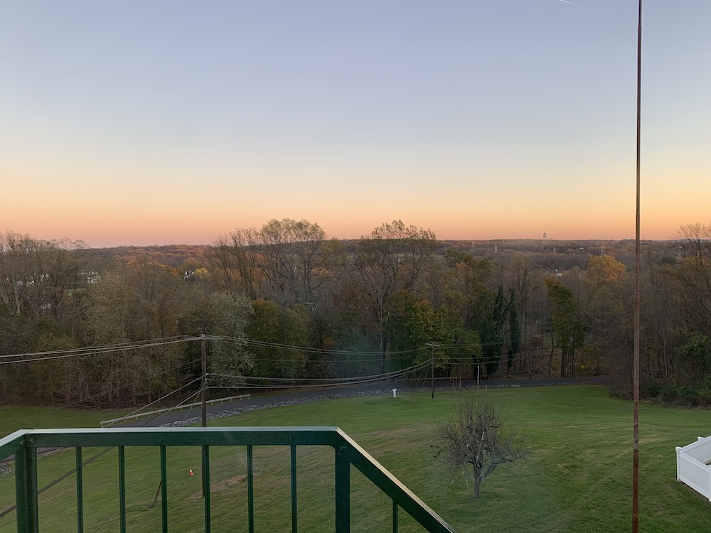 A view from the Sisters of the Good Shepherd's convent looking "down the hill" to where the Collier Transition Program is located on the campus of Collier High School in Wickatunk, New Jersey. (Maddie Thompson)