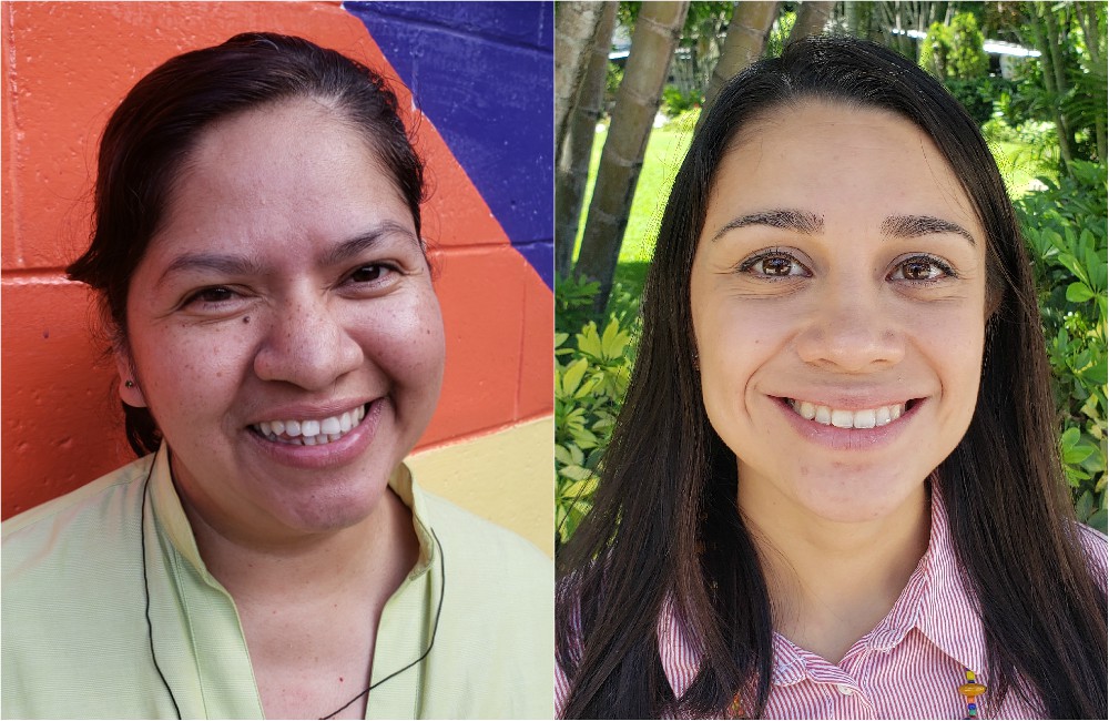 Guardian Angel Sr. Concepción "Conchy" Marroquín Nolasco, left, and Raquel Orellana, the San Salvador-based program leader for the Color Movement (GSR file photos)