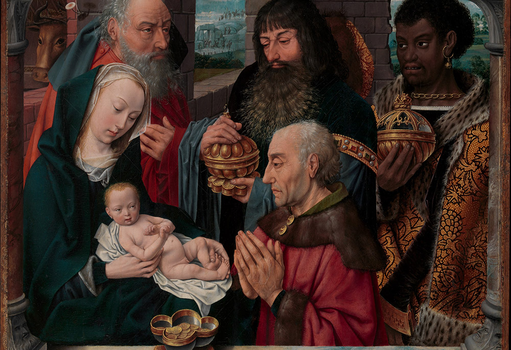 "The Adoration of the Magi," a 15th century oil painting copy after Hugo van der Goes (Metropolitan Museum of Art) "The Adoration of the Magi," a 15th century oil painting copy after Hugo van der Goes (Metropolitan Museum of Art)