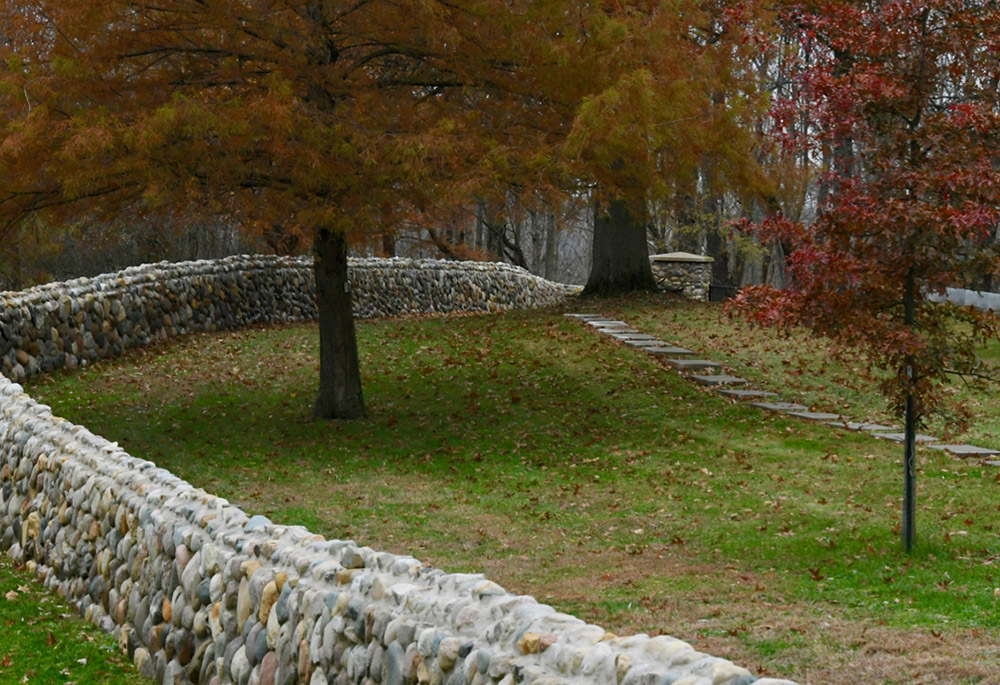 The Victory Nolls cemetery in Huntington, Indiana, is the only land still owned by the community after it sold its motherhouse to the county community corrections program. An endowment to care for the cemetery is being created. (GSR/Dan Stockman)