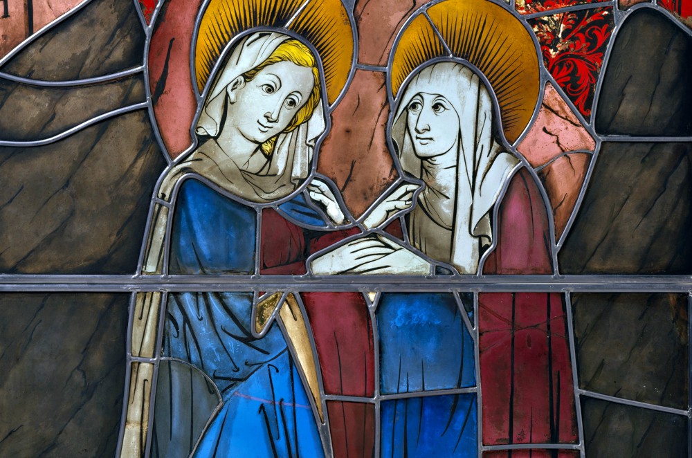 The Visitation, stained glass, Germany, 1444 (Metropolitan Museum of Art) The Visitation, stained glass, Germany, 1444 (Metropolitan Museum of Art)