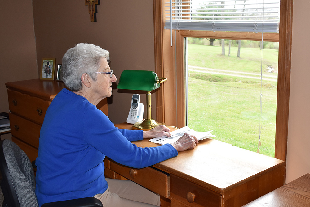 Mercy Sr. Donna Marie Paolini in her office at the Center for Solitude in Belmont, New York (Courtesy of the Sisters of Mercy)