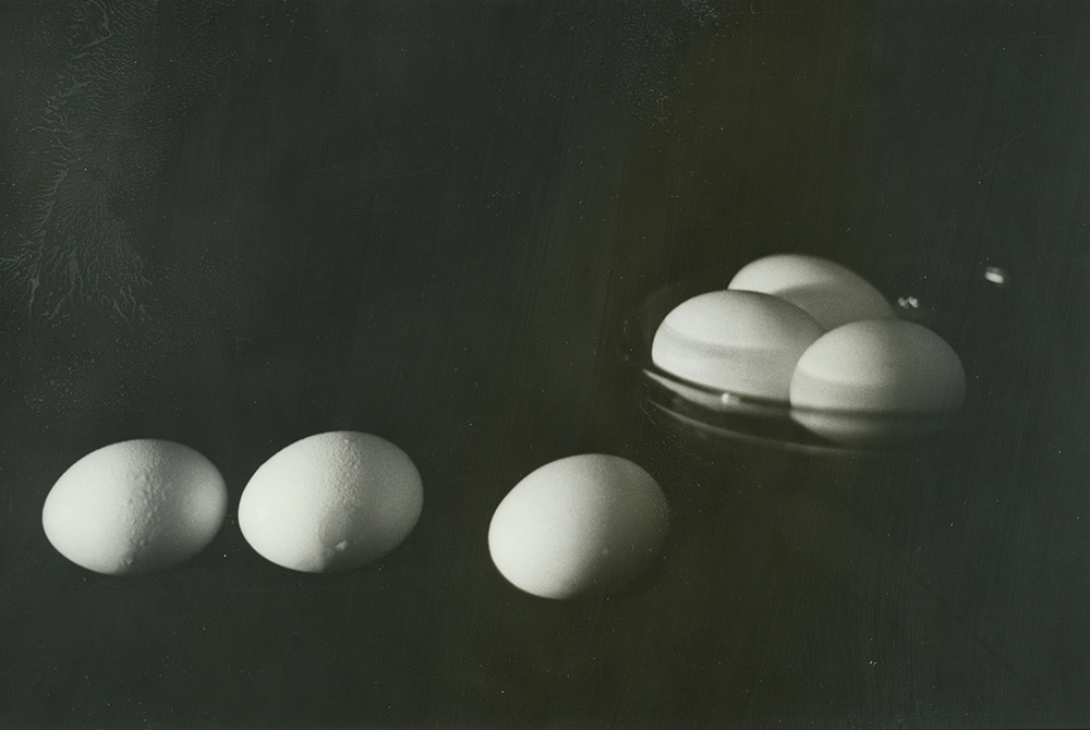Six eggs and a glass bowl, resting on top of a piece of the religious habit that the author once wore. (Provided photo) Six eggs and a glass bowl, resting on top of a piece of the religious habit that the author once wore. (Provided photo)