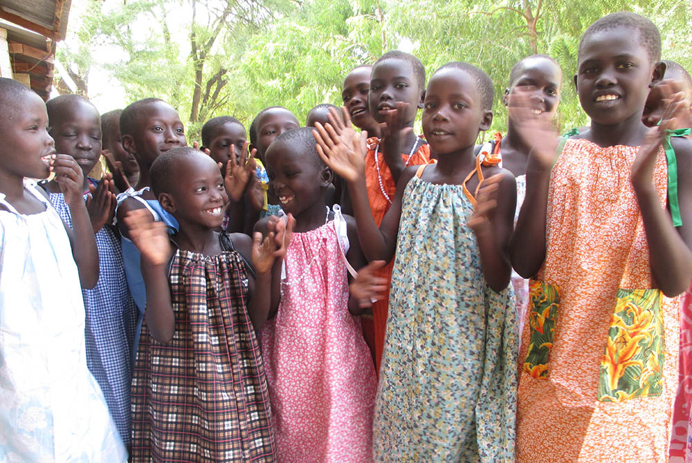 Girls from different ethnic groups attend the St. Bakhita Primary School in Narus, South Sudan, in a program supported by Mercy Beyond Borders. (Courtesy of Mercy Beyond Borders)