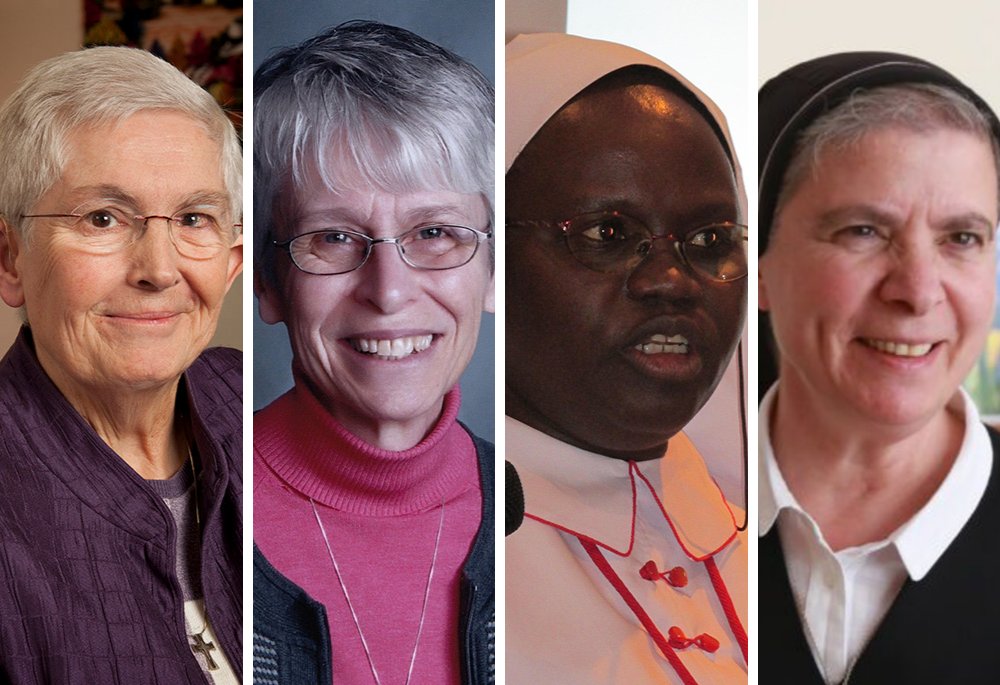 From left: Sr. Pat McDermott; Sr. Margo Ritchie; Sr. Alice Drajea; and Sr. Marie Antoinette Saadé (Courtesy of Sisters of Mercy of the Americas; Sisters of St. Joseph in Canada; International Union of Superiors General)