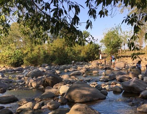 The Rio Aguán is one of the rivers under threat at the moment by a mining company. Some of the local people were recently arrested for protesting in defense of the river.