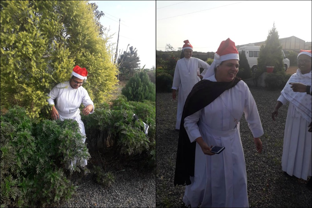 Members of the Deen Bandhu Samaj sisters celebrate Christmas at their convent at Jagdalpur in the central Indian state of Chhattisgarh in 2019. (Provided photos)