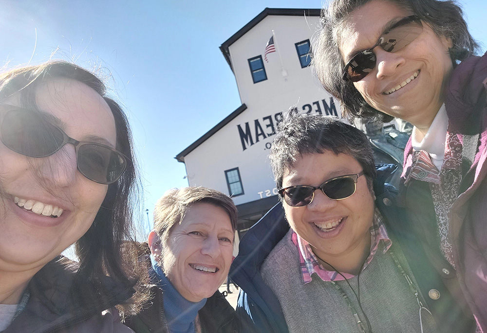 The first cohort of the InterCongregational Collaborative Novitiate on a road trip in February. (Courtesy of the InterCongregational Collaborative Novitiate)