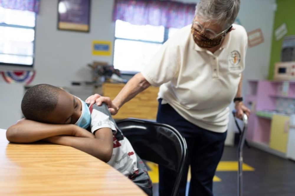 Sr. Julia Huiskamp, a Daughter of Charity, has dedicated her life to the development of children in East St. Louis, Illinois. She is a finalist for the 2021 Lumen Christi Award. (Courtesy of Catholic Extension)