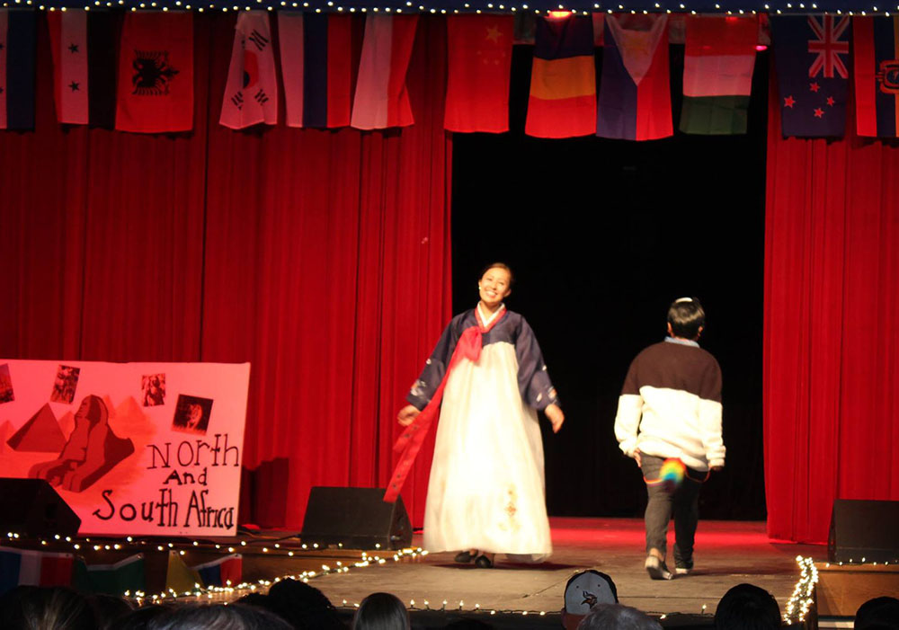 In high school, one of the clubs hosted a fashion show and made the theme about celebrating different cultures. This was the first time people saw me embrace my Korean heritage as I wore a traditional Korean hanbok. In high school, one of the clubs hosted a fashion show and made the theme about celebrating different cultures. This was the first time people saw me embrace my Korean heritage as I wore a traditional Korean hanbok.