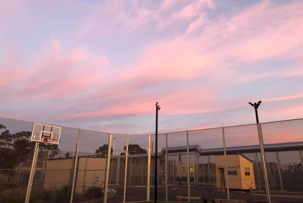 Photo shared with Sr. Rita Malavisi showing the sunrise from inside Melbourne Immigration Transit Accommodation, a detention center in Australia (Photo by a detainee) Photo shared with Sr. Rita Malavisi showing the sunrise from inside Melbourne Immigration Transit Accommodation, a detention center in Australia (Photo by a detainee)