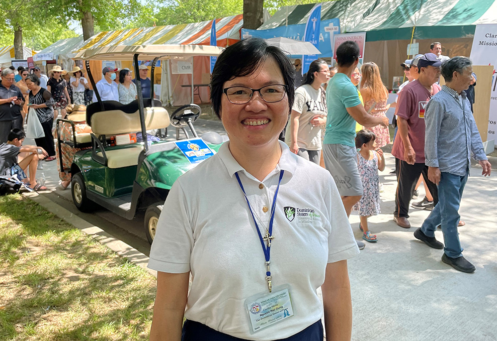 Sr. Mai-Dung Nguyen is a vocation director of the Dominican Sisters of Peace. The Dominican Sisters are working in 22 U.S. states, Peru, and Nigeria. They have about 400 members and 750 associates and are part of the Order of Preachers. (Peter Tran) Sr. Mai-Dung Nguyen is a vocation director of the Dominican Sisters of Peace. The Dominican Sisters are working in 22 U.S. states, Peru, and Nigeria. They have about 400 members and 750 associates and are part of the Order of Preachers. (Peter Tran)