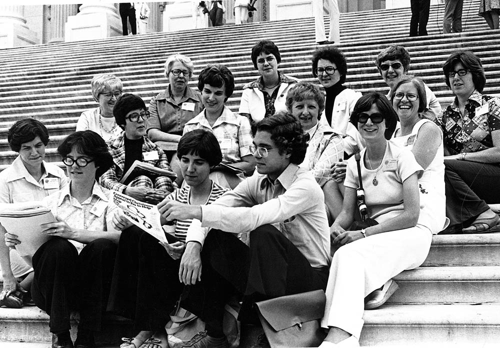 Catholic sisters are seen at one of Network's legislative sessions in the 1970s. The social justice lobby began in April 1972, and Network is starting celebrations of its 50th anniversary on Dec. 17. (Courtesy of Network)