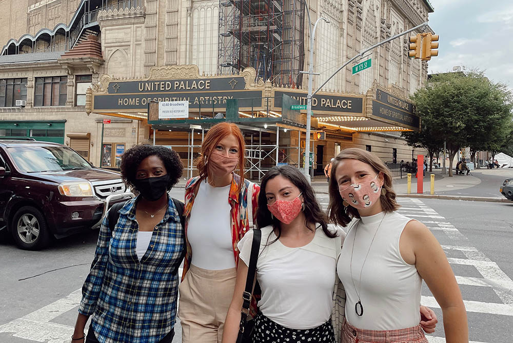 Members of the New York City community of Good Shepherd Volunteers, from left: Mo Berry, Caileigh Pattisall, Maria Jose Miranda and Gabby Kasper (Courtesy of Krystle Powell)
