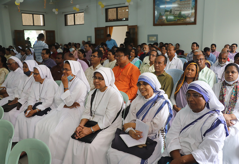 Women religious participate in the daylong golden jubilee celebration of the Catholic Bishops' Conference of Bangladesh on May 27 in Dhaka, Bangladesh. (Sumon Corraya)