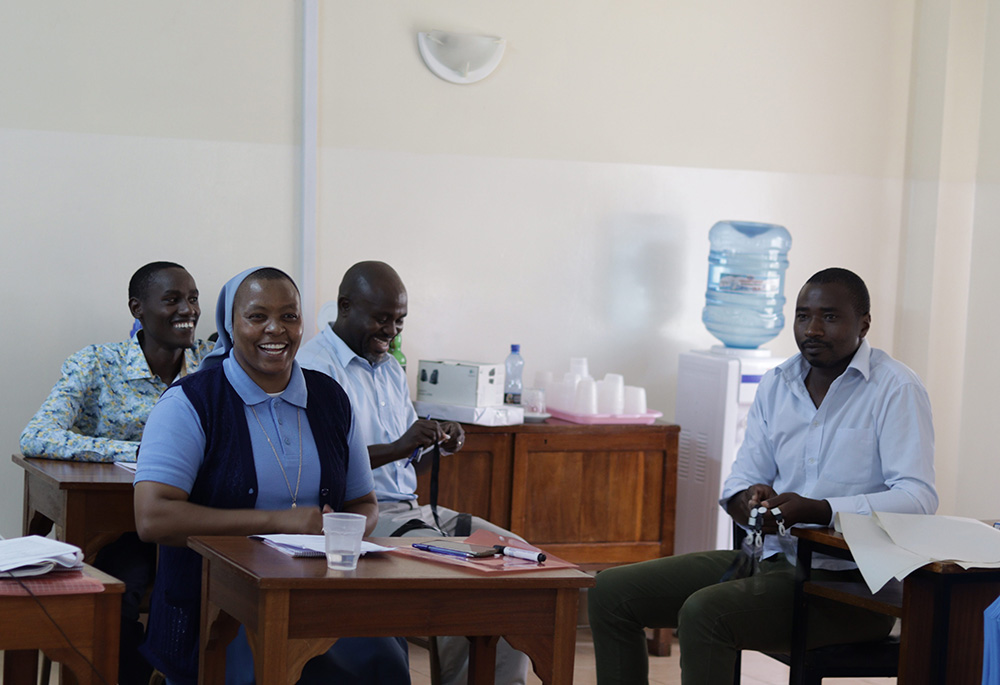 Sr. Virginia Njoki Kago, the administrator of the St. Joseph's Spiritual Center, attends a conference for the Bible Society of Kenya. The group was among three guest cohorts that the Little Daughters of St. Joseph hosted March 14. (Wycliff Oundo)