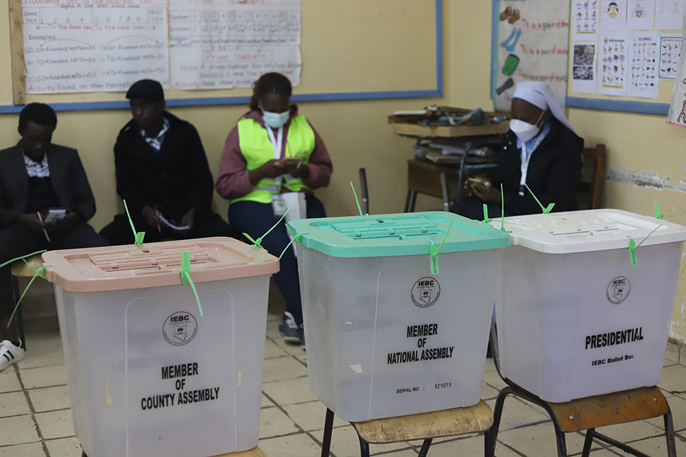 Voters in Kenya are selecting a president, governors, senators, members of the national assembly and local country representatives during Kenya's general election on Aug. 9. Hundreds of religious sisters across the country have turned up to participate in