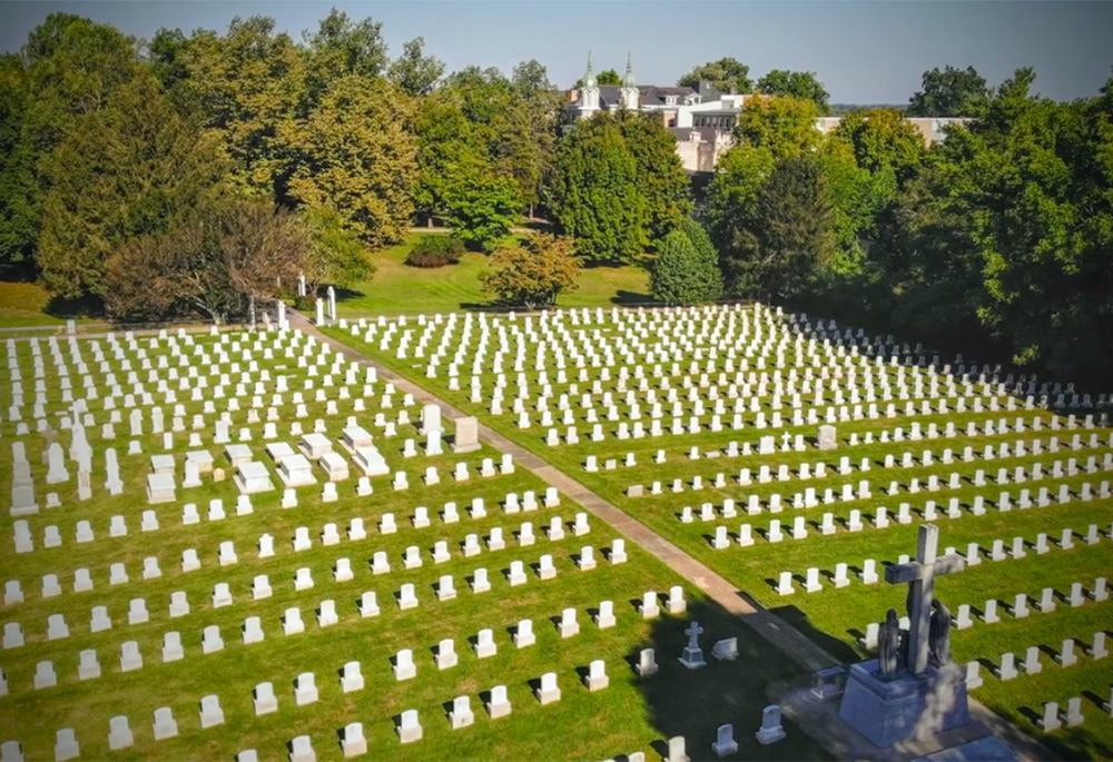 The cemetery for the Sisters of Charity of Nazareth endures as a peaceful and serene resting place in Nazareth, Kentucky. (Courtesy of Sisters of Charity of Nazareth)