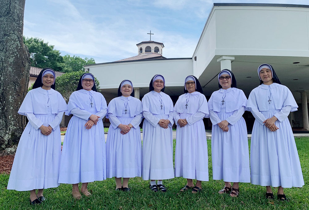 St. Francis Xavier Srs. Sarah Nant (third from left) and Rosie Judith (fourth from left) (Courtesy of Rosie Judith)