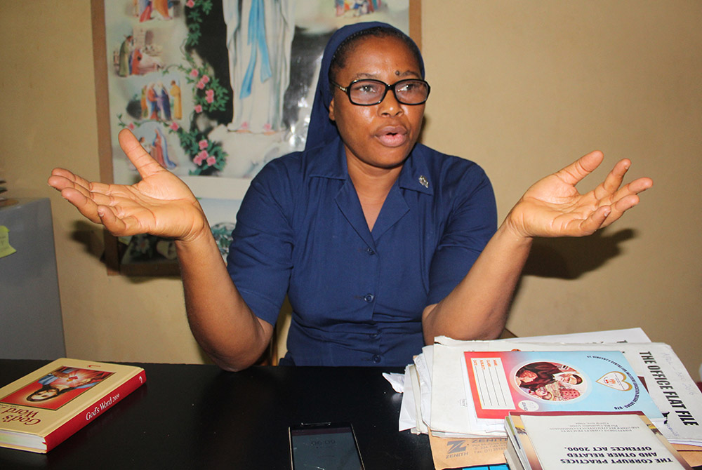 Sr. Scholastica Achinkumbur, the administrator of St. Vincent's Centre for Inclusive Education (Kelechukwu Iruoma)